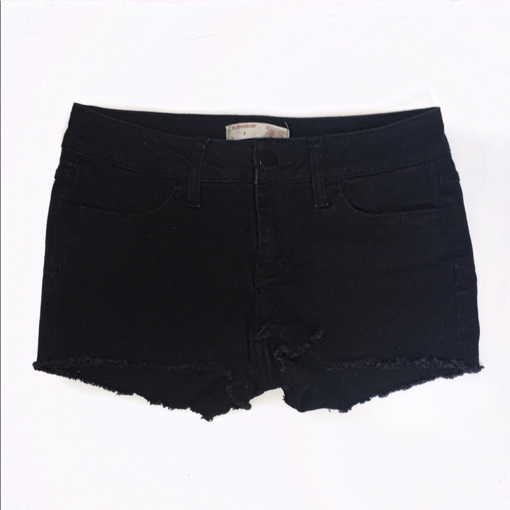 Black Jean Shorts